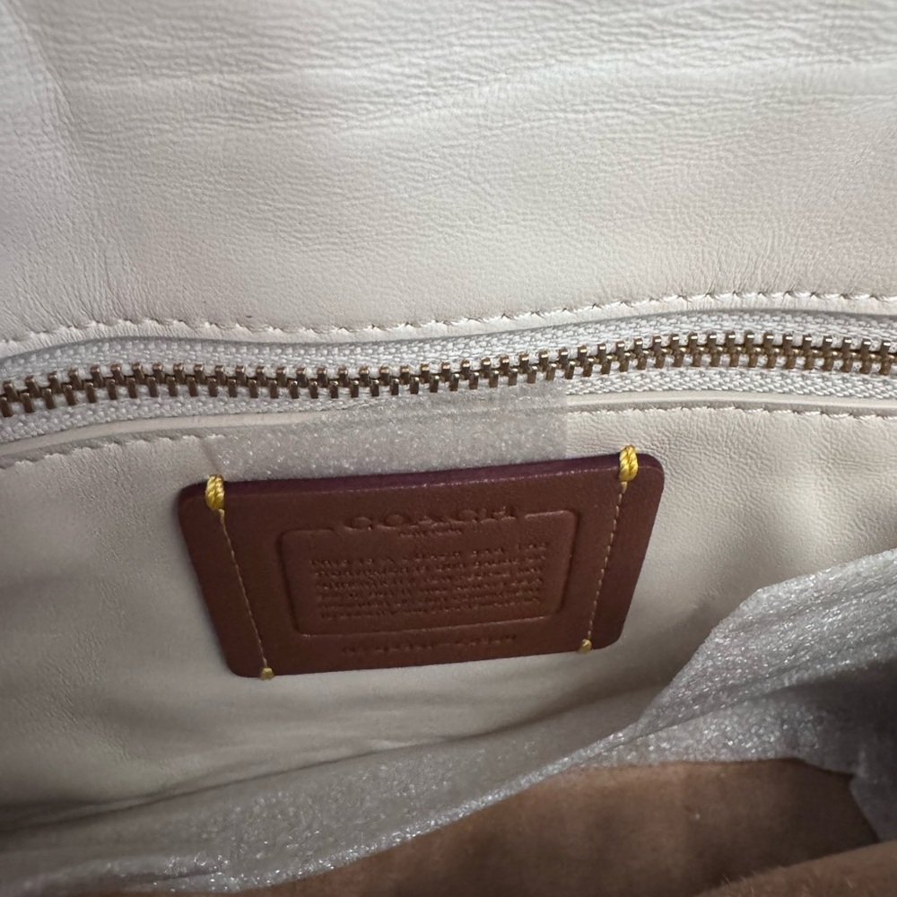 Coach Chalk Quilted Madison Shoulder Bag - Picture 12 of 14
